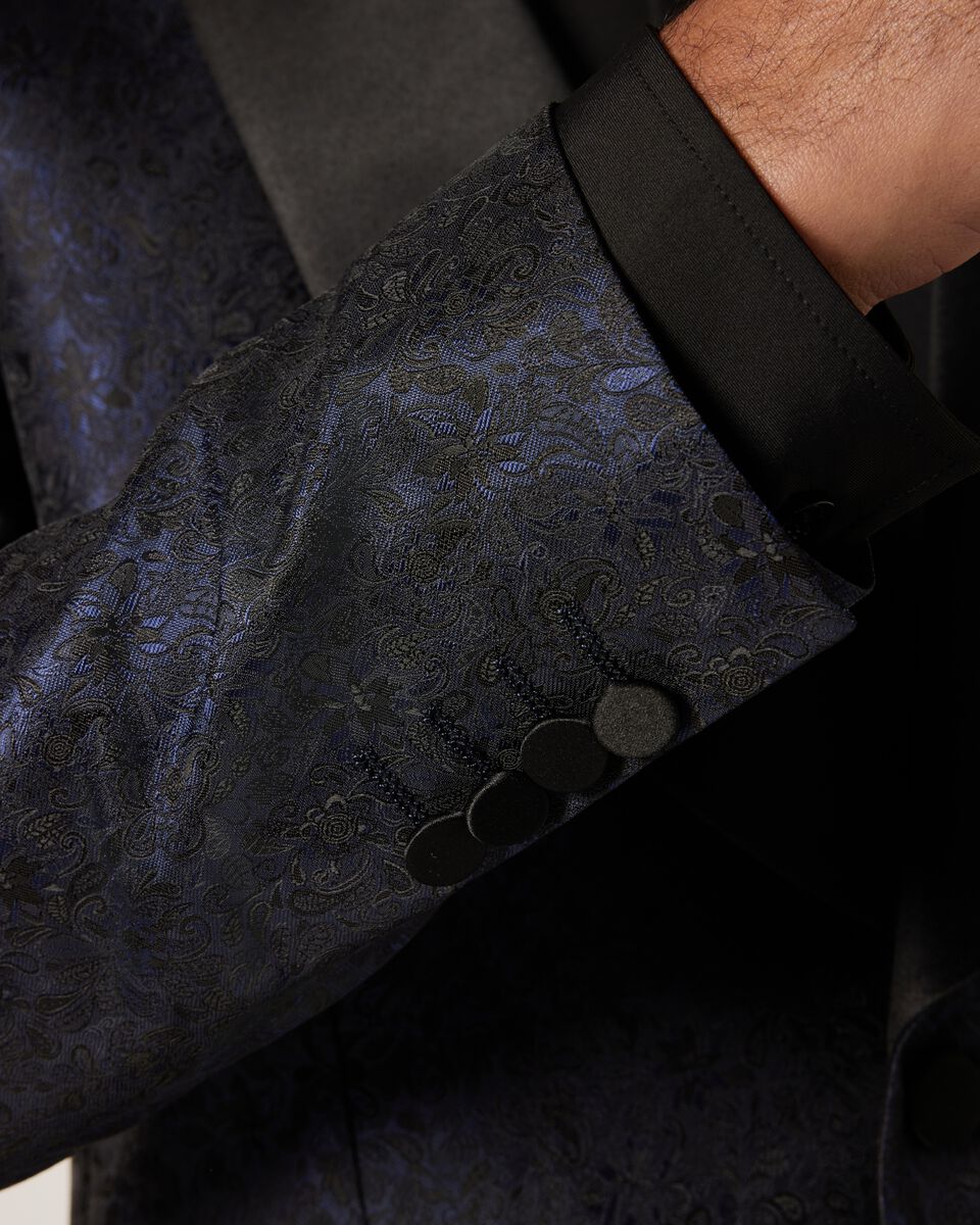 Slim Fit Shawl Collar Tuxedo, Dark Navy, hi-res